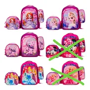 Set de mochilas de niña Stitch, princesa, frozen - Img 55291341