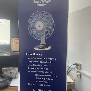 Ventilador recargable mesa  12" EKO - 2/3