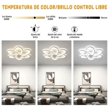 Lamparas bellas, varios tonos de luz. Con forma de flor y de anillos. Varios modelos - Img 123090848