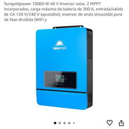 Inversor Solar Sungoldpower 10kW / 48V Inversor Solar Sungoldpower 10kW / 48V (Solamente el inversor, no trae paneles s - Img 56731693