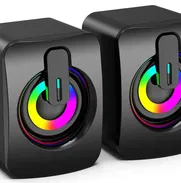 🔊​ BOCINAS PARA PC DE COLORES LEDS 🔊​ STEREO 🔊​ USB + PLUG 3.5 🔊​  5.887.23.60 - Img 50001252