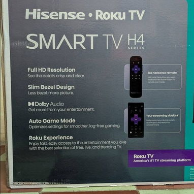 SMART TV 43 pulgadas Hisense Roku TV H4 serie 1080p FULL HD $250 USD transporte Adicional, garantía 3 meses - Img 117856037