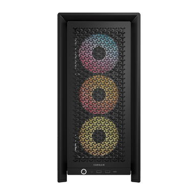 $120 - Chasis de PC ATX Mid-Tower - Corsair FRAME 4000D Modular - Cristal Templado - Negro - Img 122742911