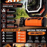 Ventilador Recargable Portátil X11 con Luz LED y Mando - Img 57939589