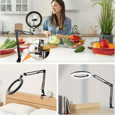 ☎️53544655 🛵 Entrega Disponible ⭐ Anillo de Luz LED con Brazo Flexible y Soporte para Teléfono⭐ - Img 115597898