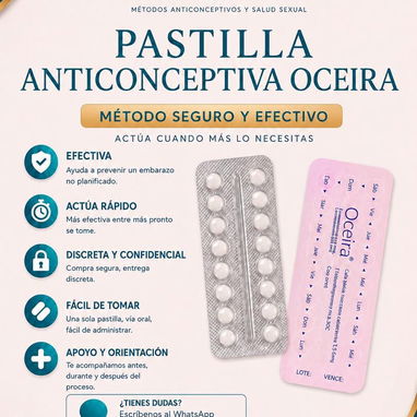 DIU, pastillas para abortar, pastillas del día después, pastillas anticonceptivos OCEIRA - 2/5