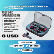 🎧 AUDÍFONOS INALÁMBRICOS M19 🎧💸 PRECIO ESPECIAL: $8 USD - Img 56930420