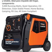 Planta Eléctrica Generac 3800 W , silenciosa de gasolina y gas.Nueva - Img 57556833