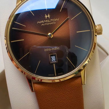 absolutamente elegantes en pulsera de cuero para caballero tissot, citizen, hamilton, orient - Img 122442003