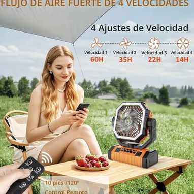 VENTILADOR RECARGABLE F6 (ORIGINAL) - Img 122032643