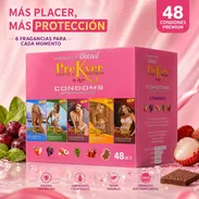 Condones texturizados de sabores y con lubricante (1 caja de 3) - Img 57174536