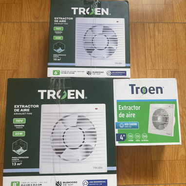 Extractor de aire Troen para baño. - 2/2