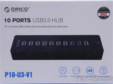 REGLETA USB3.0 ORICO CON TRASFORMADOR 🎁🎁63723128 - Img 67634769