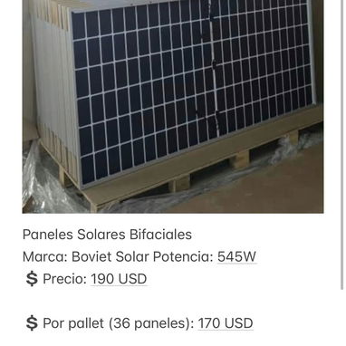 ☀️ Paneles solares bifaciales MILEXUS y BOVIET SOLAR - 2/3