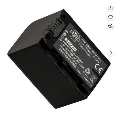 4 Batería NP-FV70 Premium para Videocámaras – Mayor autonomía y carga estable y su cargador. - Img 114647068