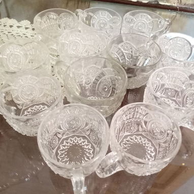 Venta ponchera de cristal con 10 tazas y un cucharón - Img 125204998