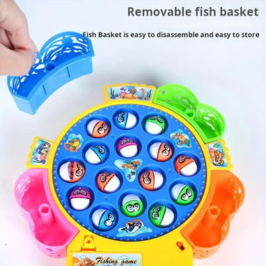 Juego de pesca eléctrico con música giratoria para niños y niñas - Img 108227970