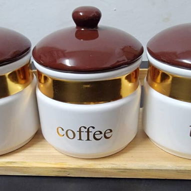 Set de 3 envases de ceramica para decorar su cocina(Guanabacoa) - Img 123517690