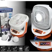 Ventilador Recargable 8'. Batería de Lithium. Panel solar incluido. - Img 51026726