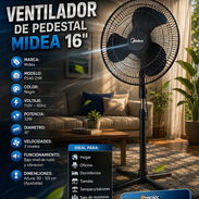 🍃 MIDEA 🍃 VENTIALDOR DE PEDESTAL 16" MIDEA IDEAL PARA ESTACIONES DE ENERGÍA. 📲 54833699 - Img 56447947