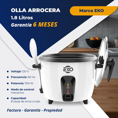 Olla arrocera marca Eko con garantía de 6 meses - Img 121323239