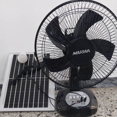 Ventilador recargable de mesa 12" marca Marwa 🏡 - Img 122779615