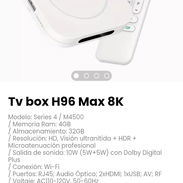 Tv box H96 Max 8K. Incluye control remoto y sus respectivas baterías - Img 54290391