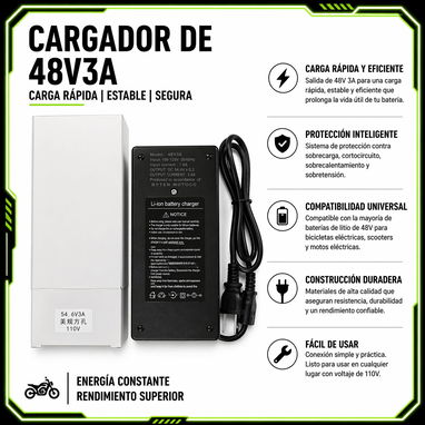 CARGADOR 72V3A - VENTA POR CANTIDAD - Img 121816393
