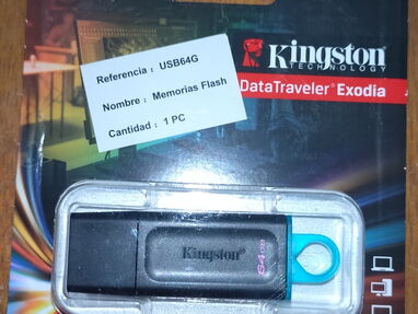 Flash 64GB Kingston 3.2 nuevas 52482148 vedado - Img main-image-45327034