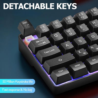 ✔️Teclado Gamer rgb 60% Gaming - Img 123040588