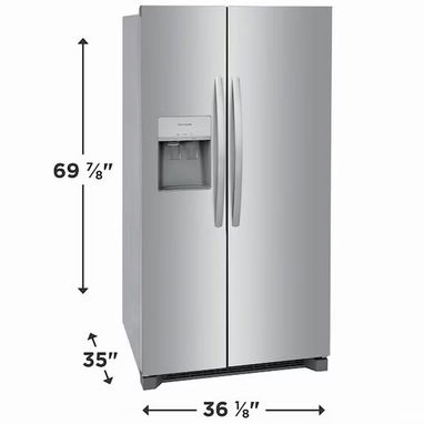 Refrigerador Frigidaire FRSS2623AS de 26 pies cúbicos, 36" de profundidad estándar, de dos puertas verticales, certifica - Img 124202792