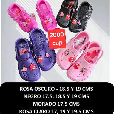 Chancletas y sapitos para niñas y niñoss y niños.  Del 30 al 35 - 2/2