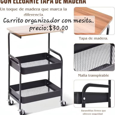 🧲Mesa auxiliar multiuso/35 usd🧲 - 2/4