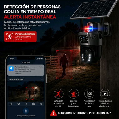 Cámara 24/7 recargable por panel Solar. - Img 124240647