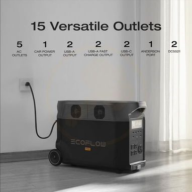 EcoFlow Delta Pro 110V 3600Wh Pico 7200W, Batería LiFePO y Carga Rápida Estación de Energía Portátil 🔶 $2130 - 2/5