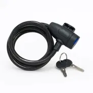 CANDADO DE CABLE CON LLAVE Ideal para motocicletas, bicicletas, rejas, escaleras, equipo de construcción y más $10 - Img 55801776