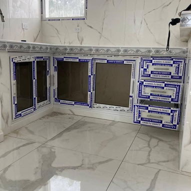 Marquetería de Aluminio y Cristal [ Puertas ,Ventanas ,Bajos de Mesetas ,Paños Fijos ,Mamparas de Baño entre otras cosas - 9/20