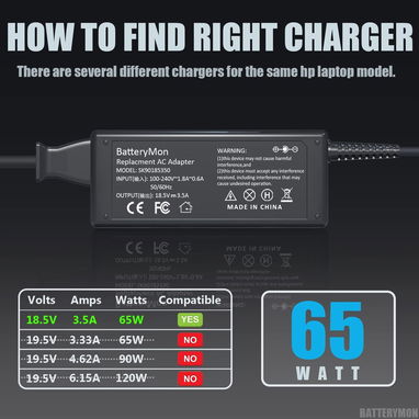Cargador adaptador 18.5V 3.5A 65W  in Genuino para HP 380467-001 PA-1650-32HL SERIES:PPP009D 53274327 - Img 114698453