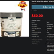 Pintura Macy Copo de Nieve 15L Blanco Mate para Salones Pro VPT-0203 - Img 54622370