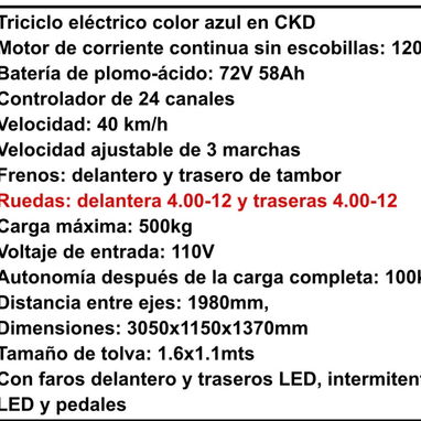 TRICICLOS ELÉCTRICOS KVITOVA - 4/5