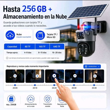 Cámara solar 2 visores a 8 Mpx Wifi - 2/7