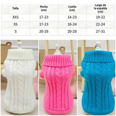 Suéter Tejido Elastizado de Cuello Alto /Tallas Xxs / XS / S - 2/5