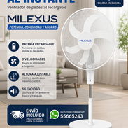 💨 Ventilador de Pedestal Recargable MILEXUS 💨 - Img 55418012