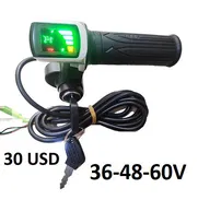 Vendo puños universañes pra bicicletas eléctricas de 36V, 48V y 60V con chucho y voltímetro - Img 46986786