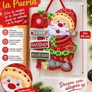 Adorno de Papa Noel para la puerta (EyH) - Img 58017811