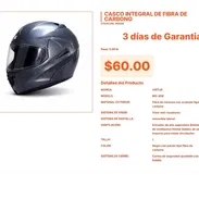 Material de fibra de carbono en el Casco integral Virtue nuevo pro VPT#-0080 - Img 55559833