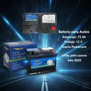 Batería de 75 Ah 12 V marca Powercore, De Ácido, Listas para usarse 2025 Precio $120 USD Transporte Incluido - Img 53988393