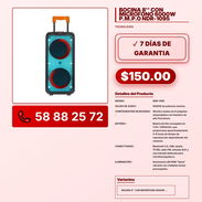 BOCINA 8'' CON MICRÓFONO 6000W P.M.P.O NDR-1095 VPT -0302 - Img 57839647