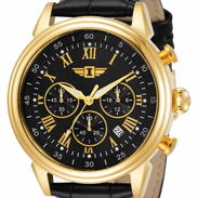 Reloj INVICTA cronógrafo 90242-003 Cuarzo Japonés, Caja 44mm en ORO ROSA y manillas de cuero legítimo negras - Img 56430130