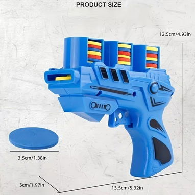 Pistola Lanzadora de Discos de Espuma para Niños - 3/5